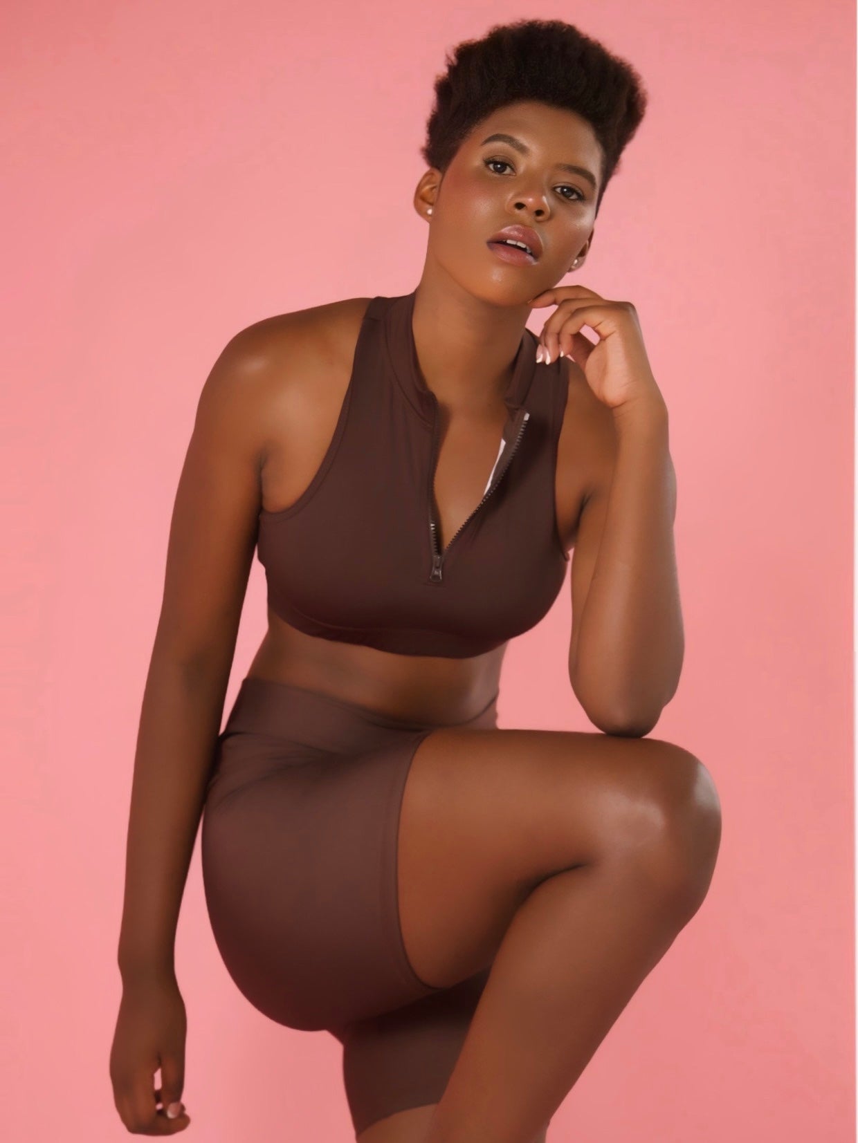 Short Camel Free Matte Brown