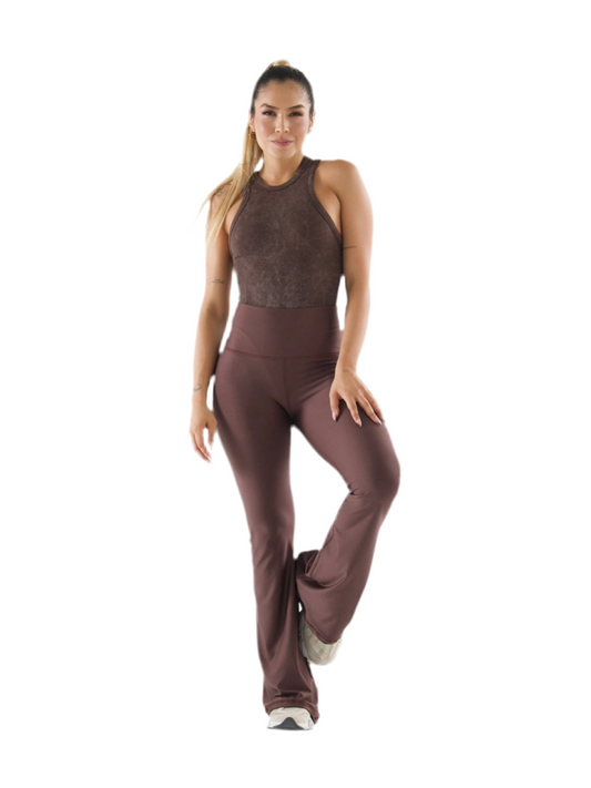 Leggings Flare Brown