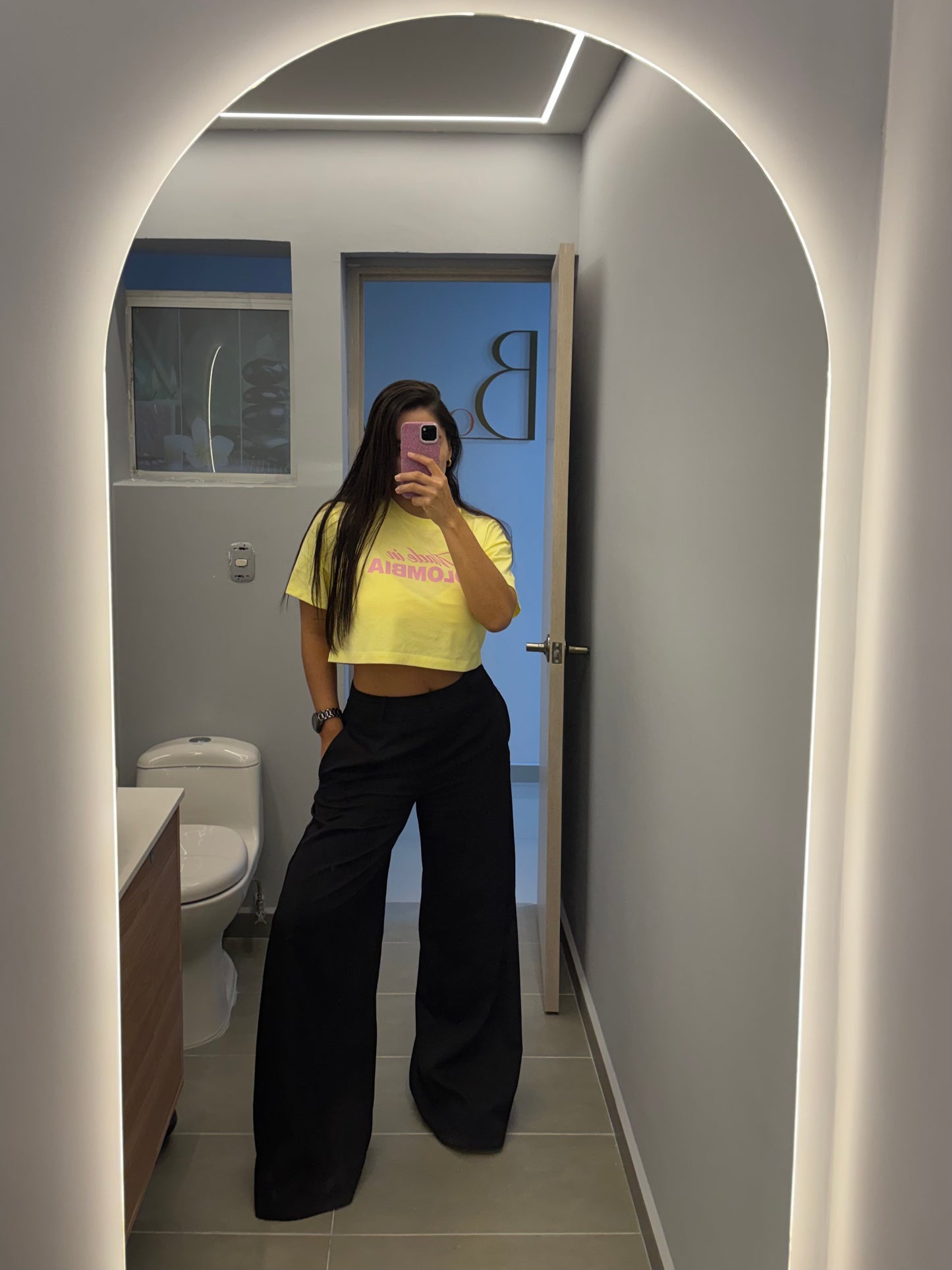Made in Colombia Crop Top Yellow (Algodón)