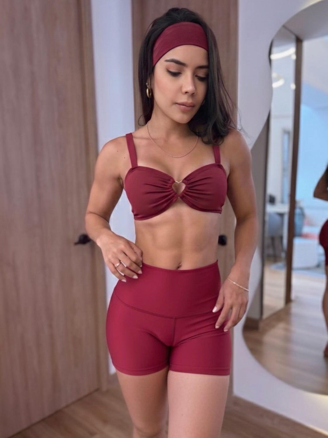 Top Heart Matte Burgundy