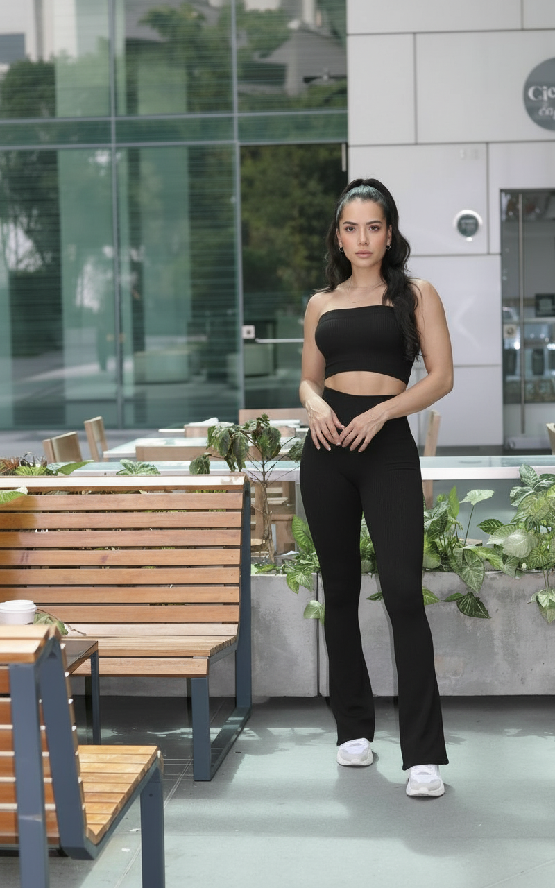 Leggings Flare Black