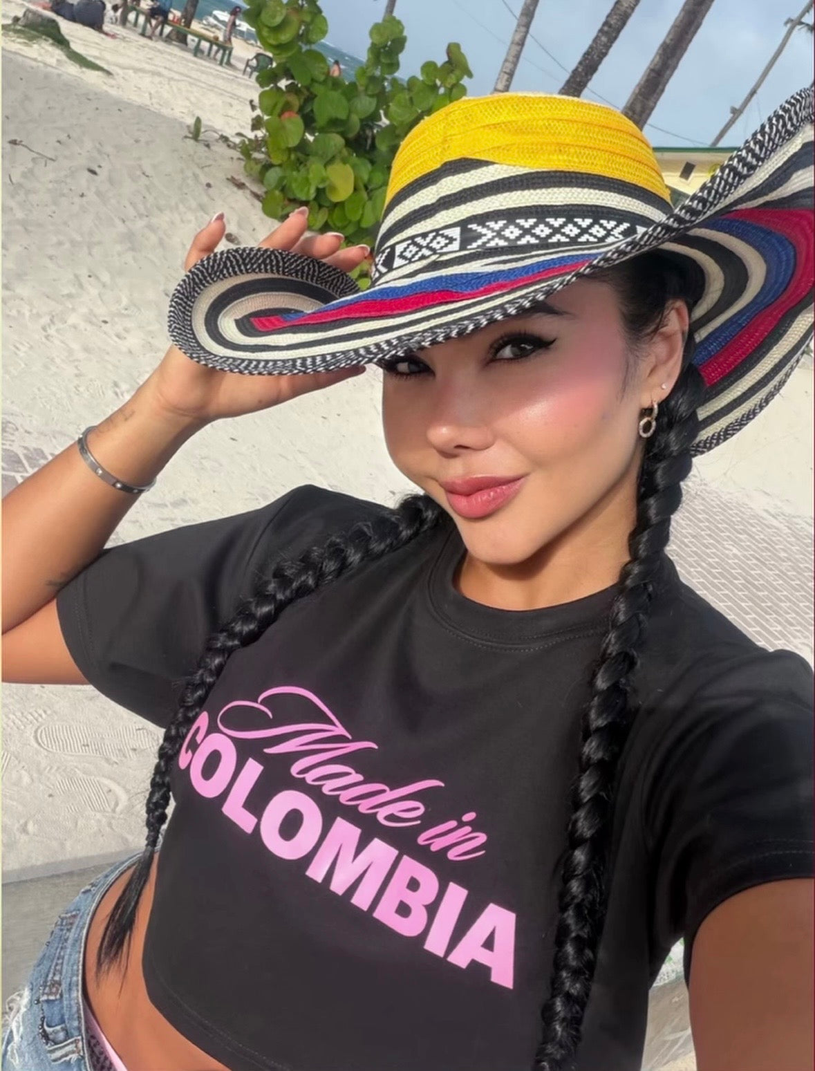 Made in Colombia Crop Top Black (Algodón)