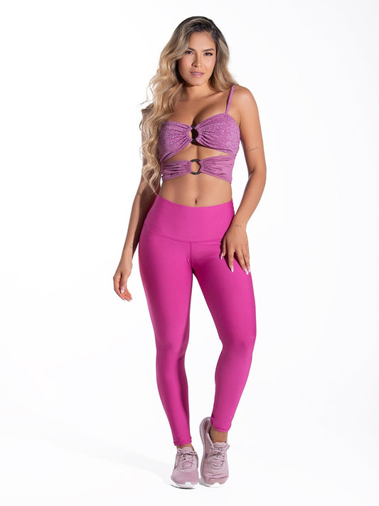 Leggings Matte Magenta (Tela Gruesa)