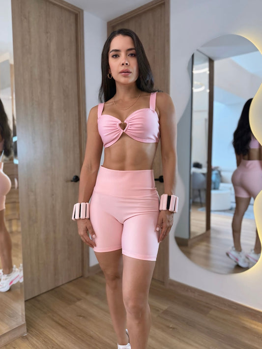 Top Heart Matte Baby Pink