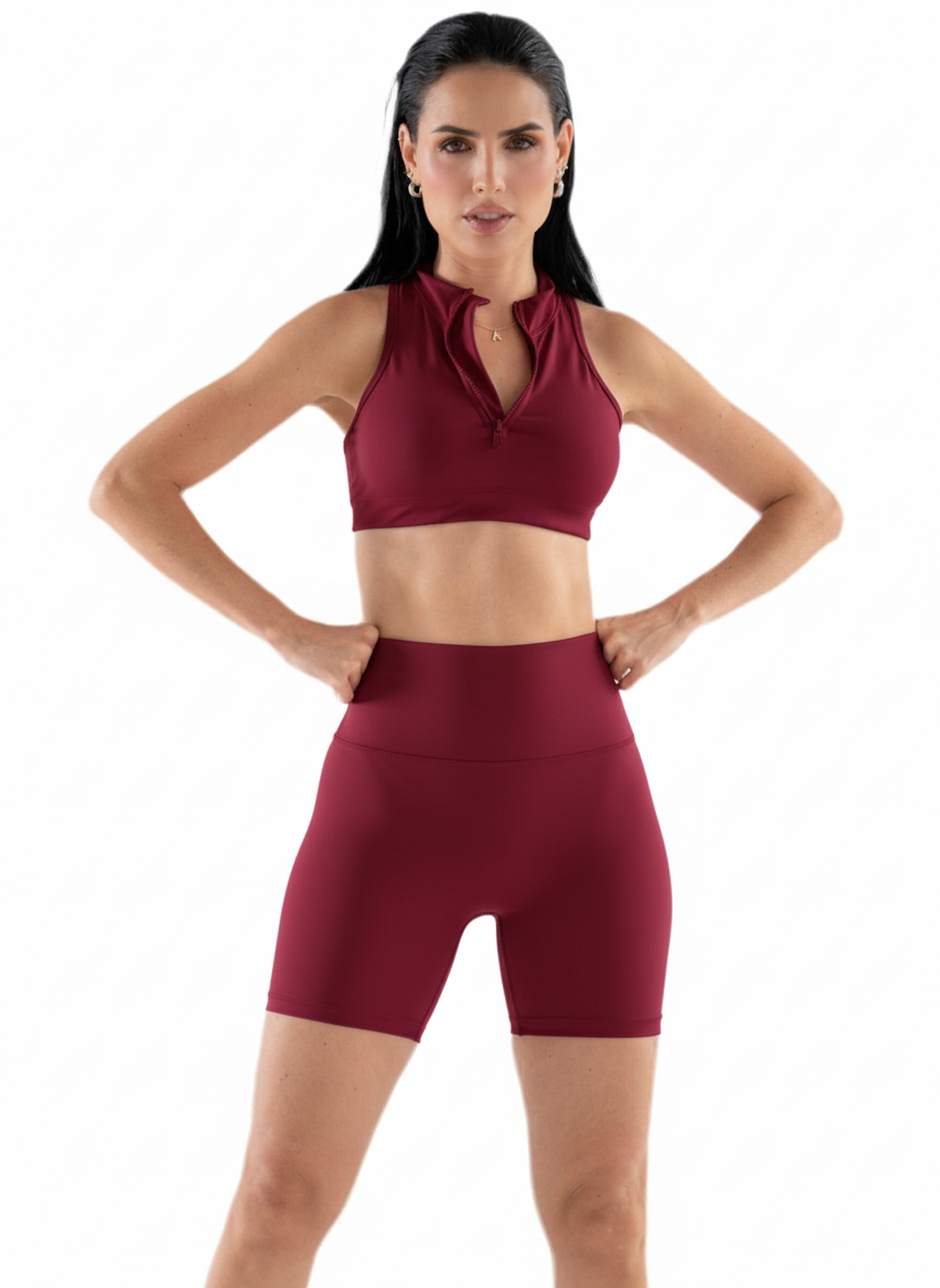 Top Zipper Burgundy