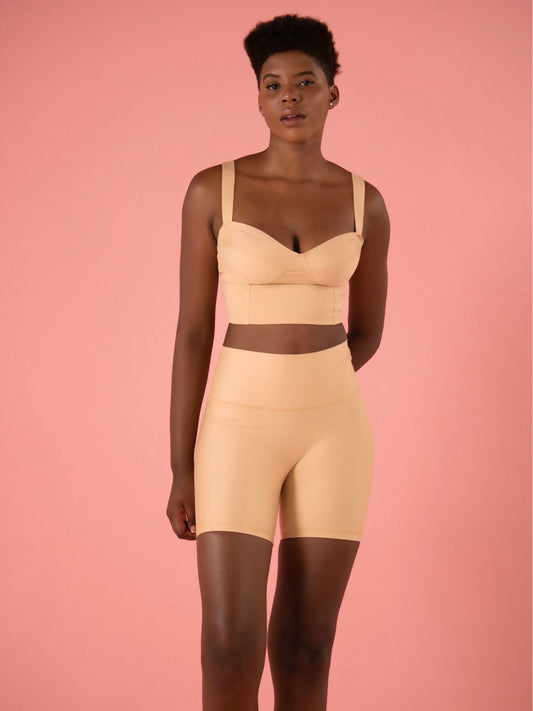 Short Camel Free Matte Nude