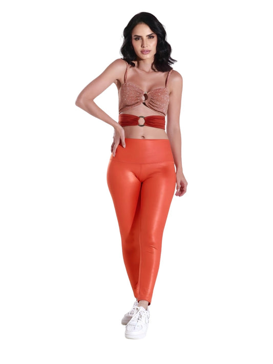 Leggings Shimmer Orange