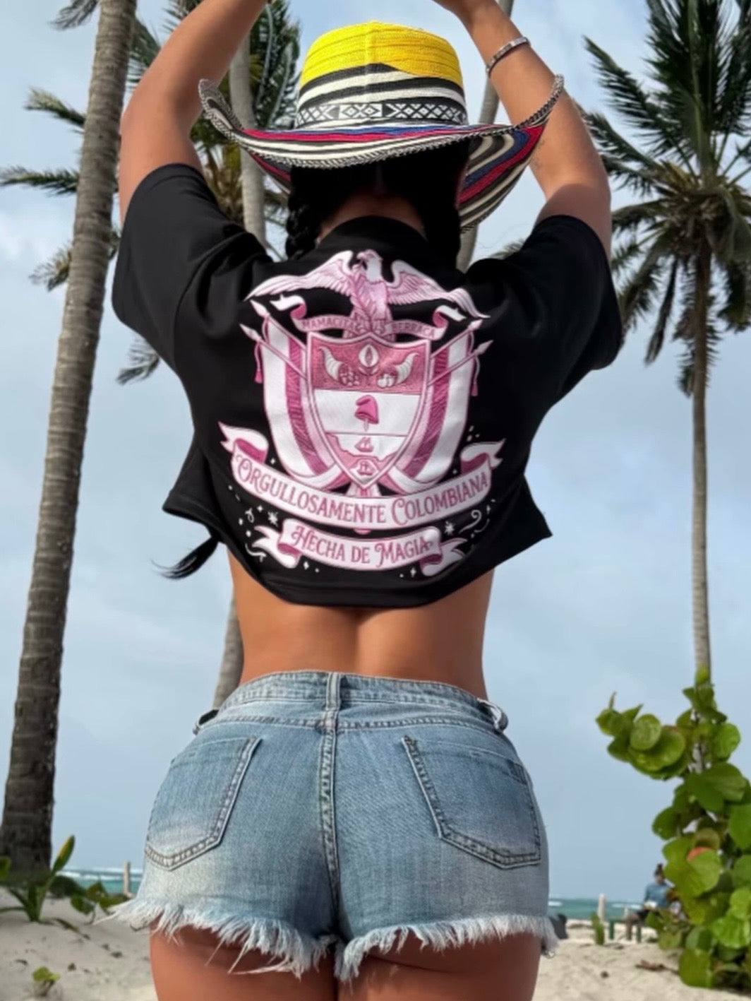 Made in Colombia Crop Top Black (Algodón)