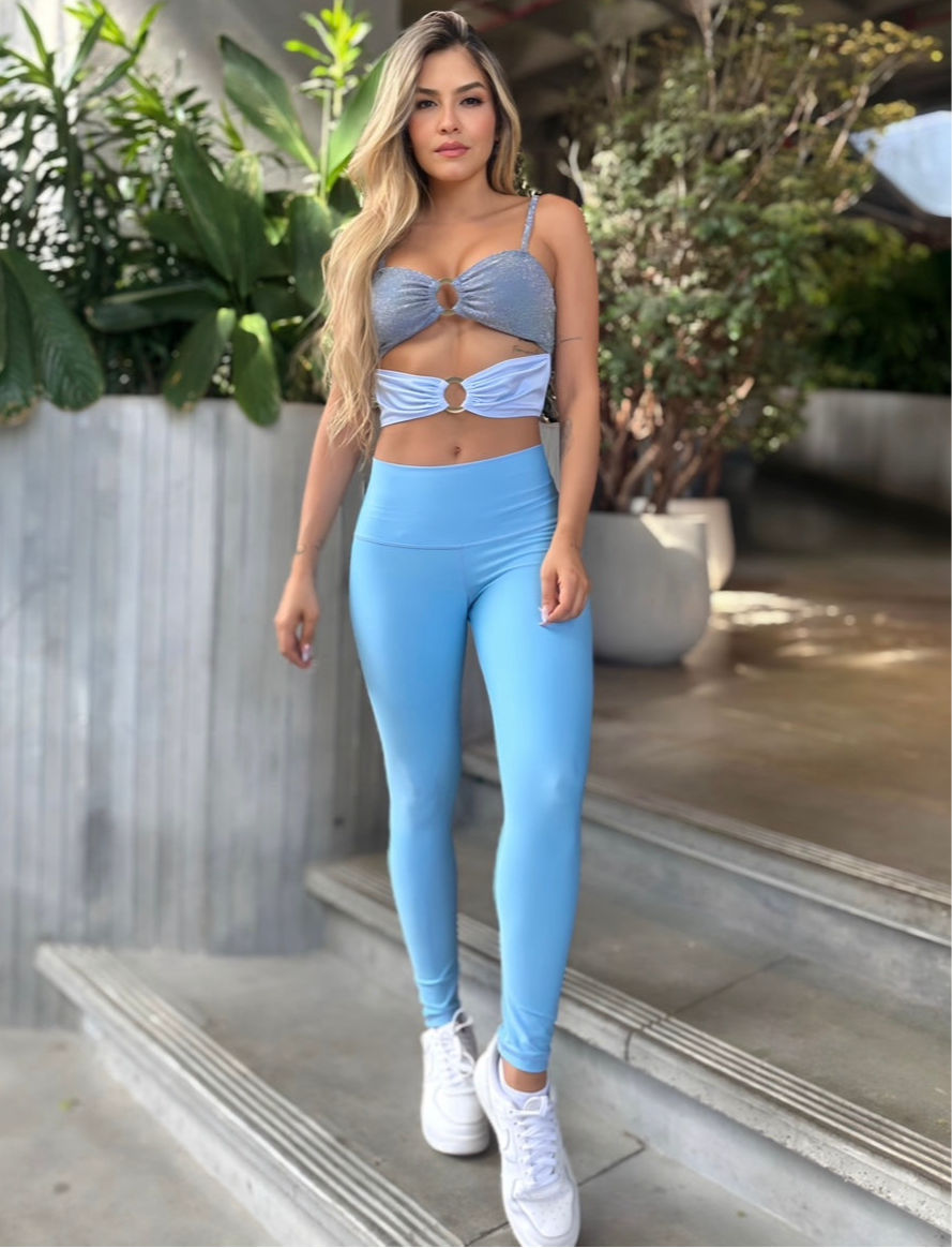 Leggings Matte Baby Blue