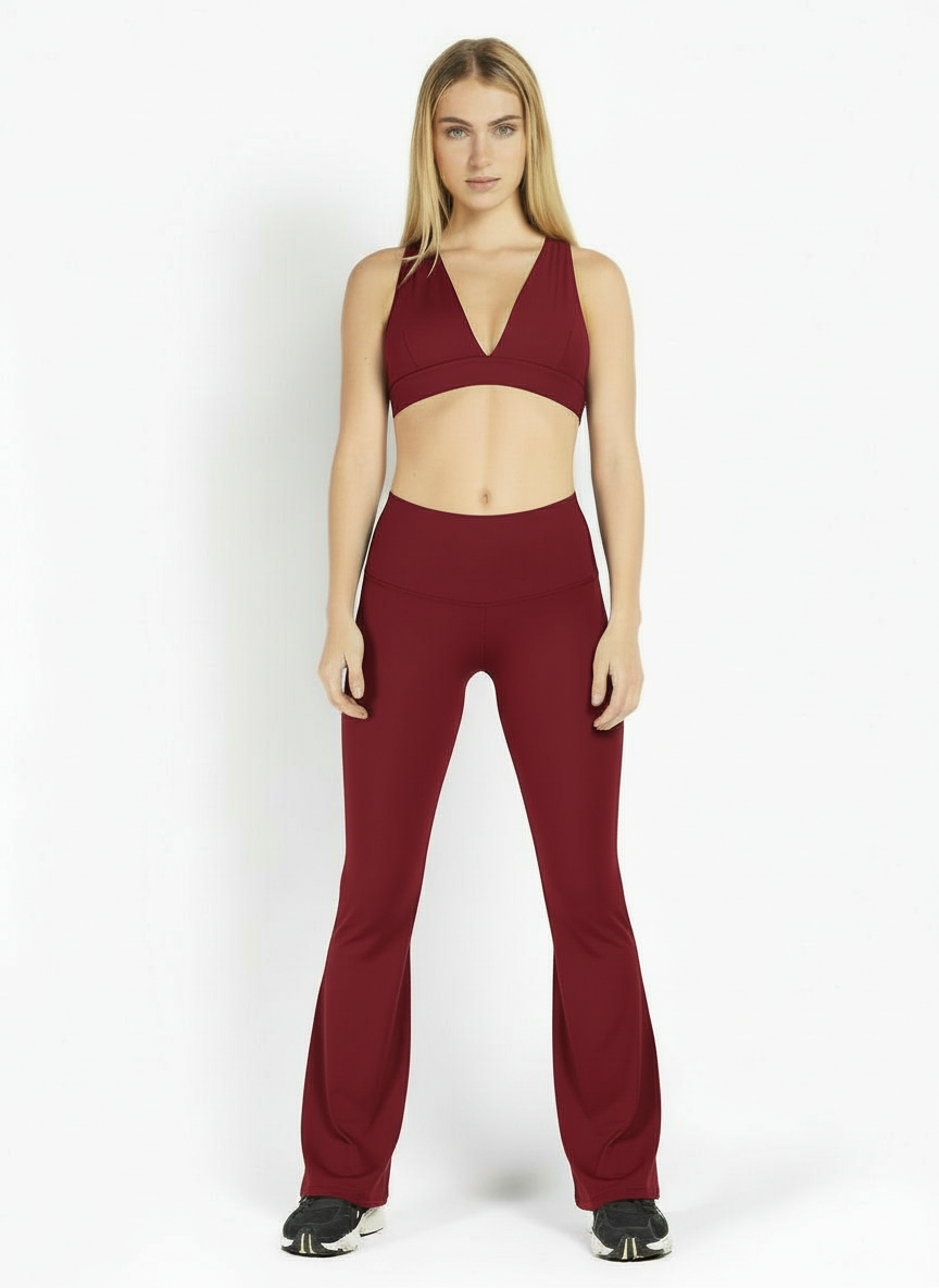 Leggings Flare Burgundy