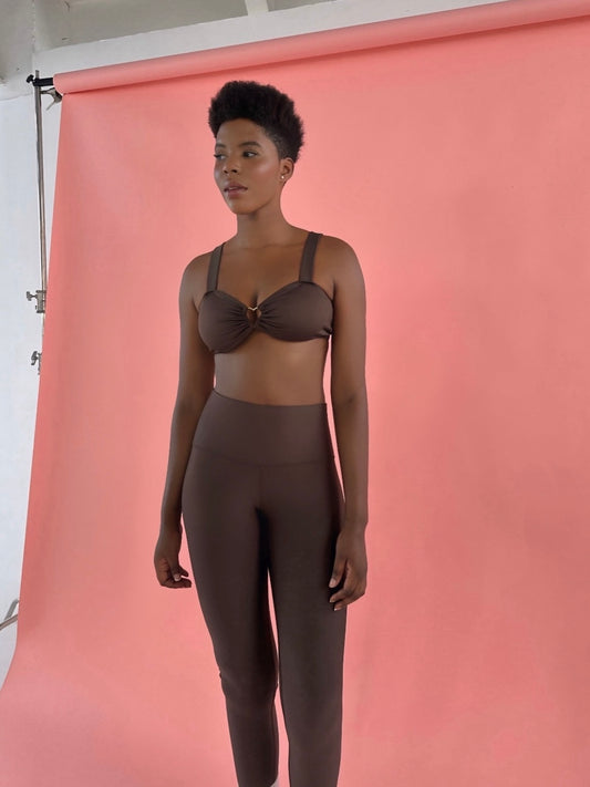 Leggings Matte Brown