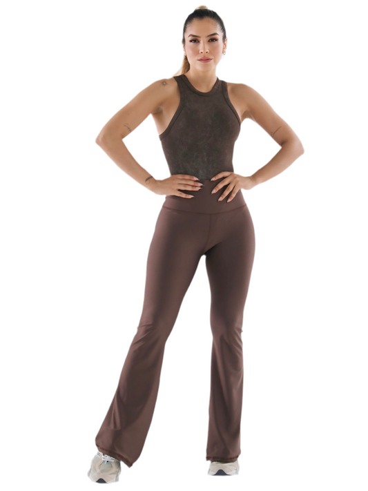 Leggings Flare Brown