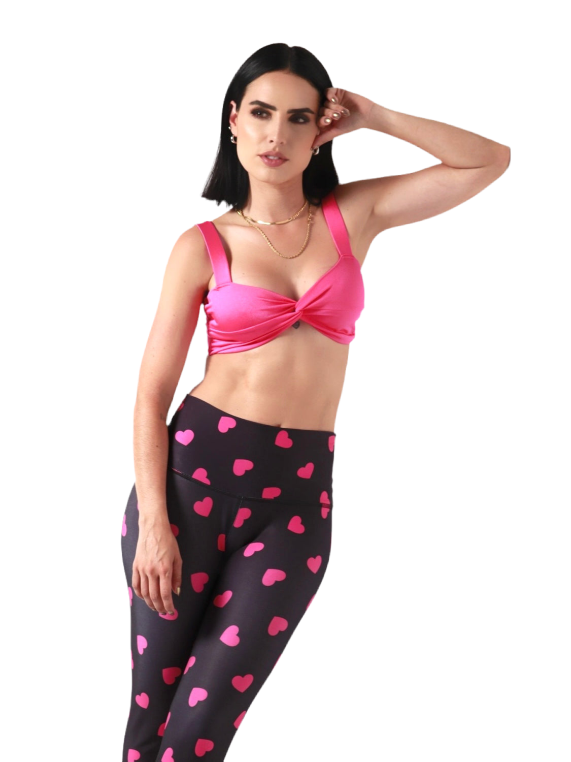 Leggings Pink Hearts