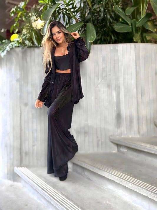 Set Plizado Black (2 Piezas)