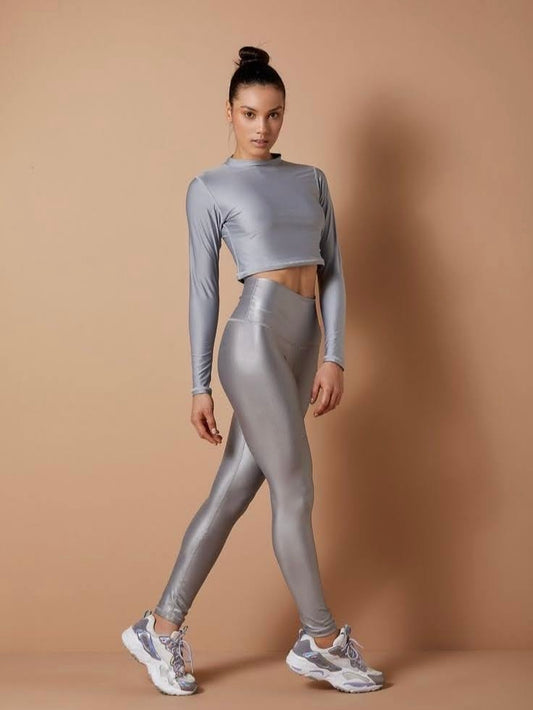 Leggings Shimmer Silver
