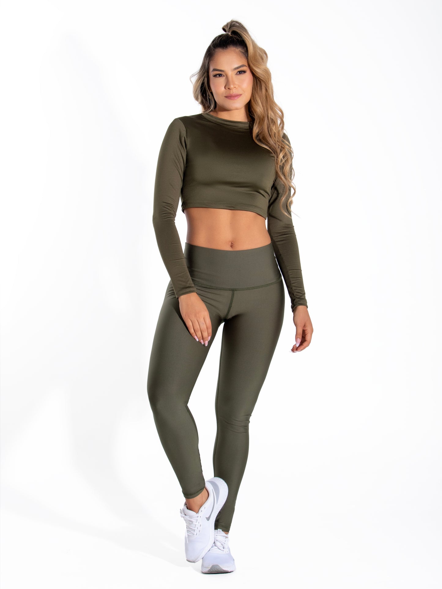 Leggings Matte Military Green