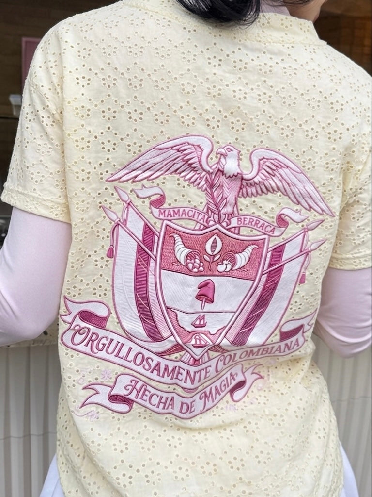 Made in Colombia T-Shirt (Ojalillo Licrado)