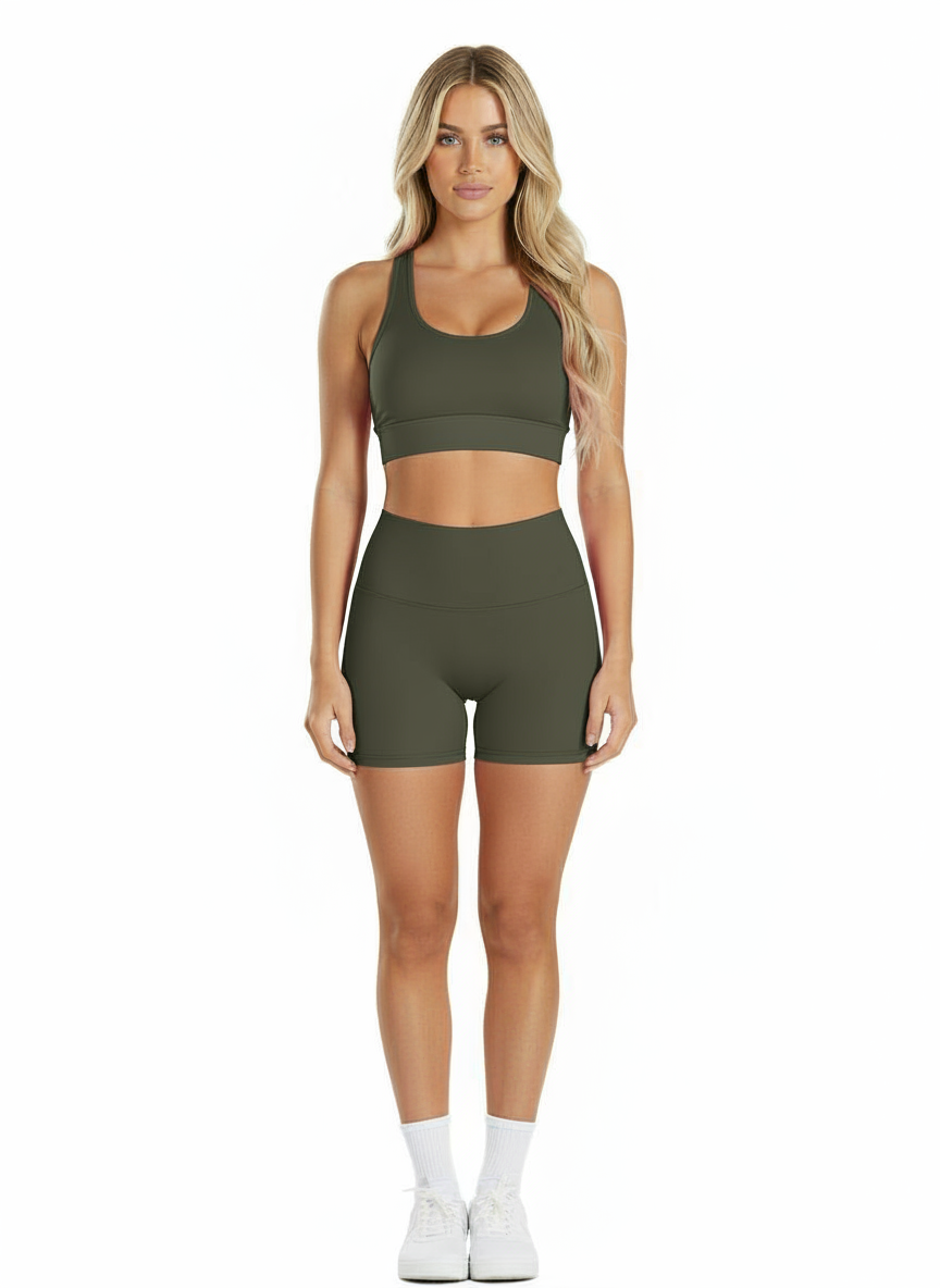 Short Matte Military Green