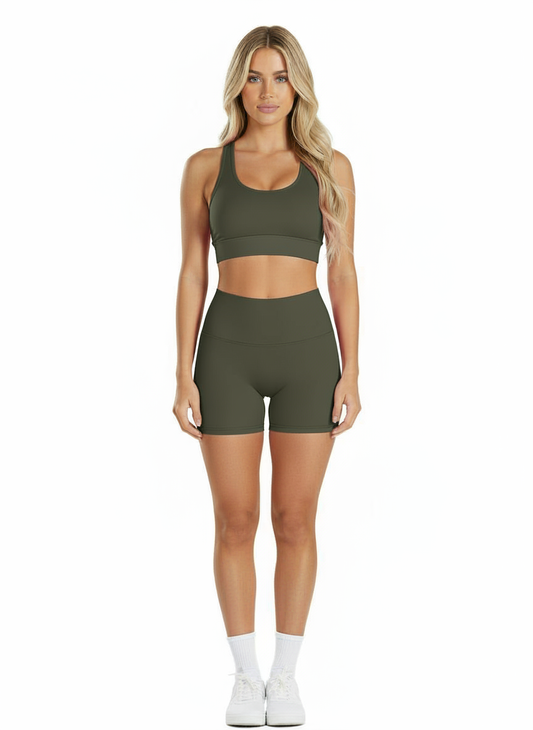 Short Matte Military Green