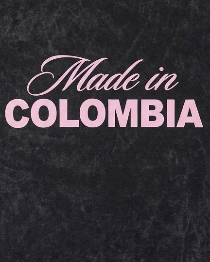 Made in Colombia T-Shirt Black Wash  (Algodón) Entrega Inmediata