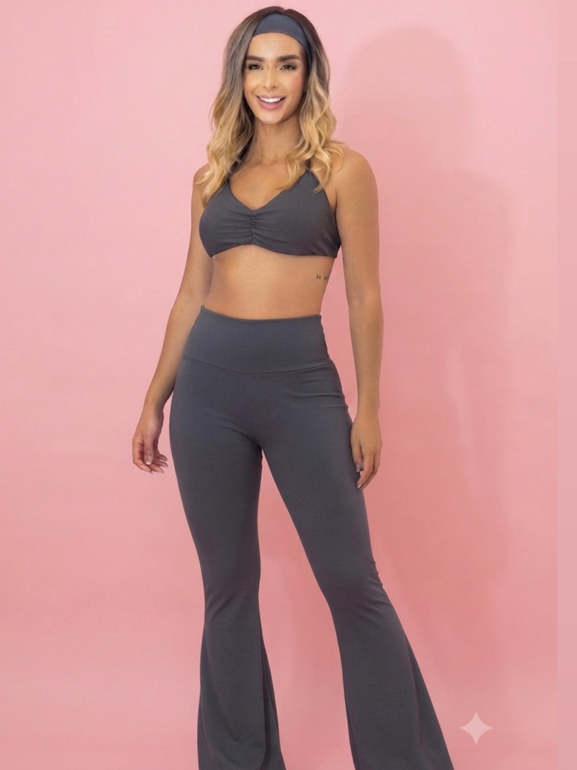 Leggings Flare Dark Grey