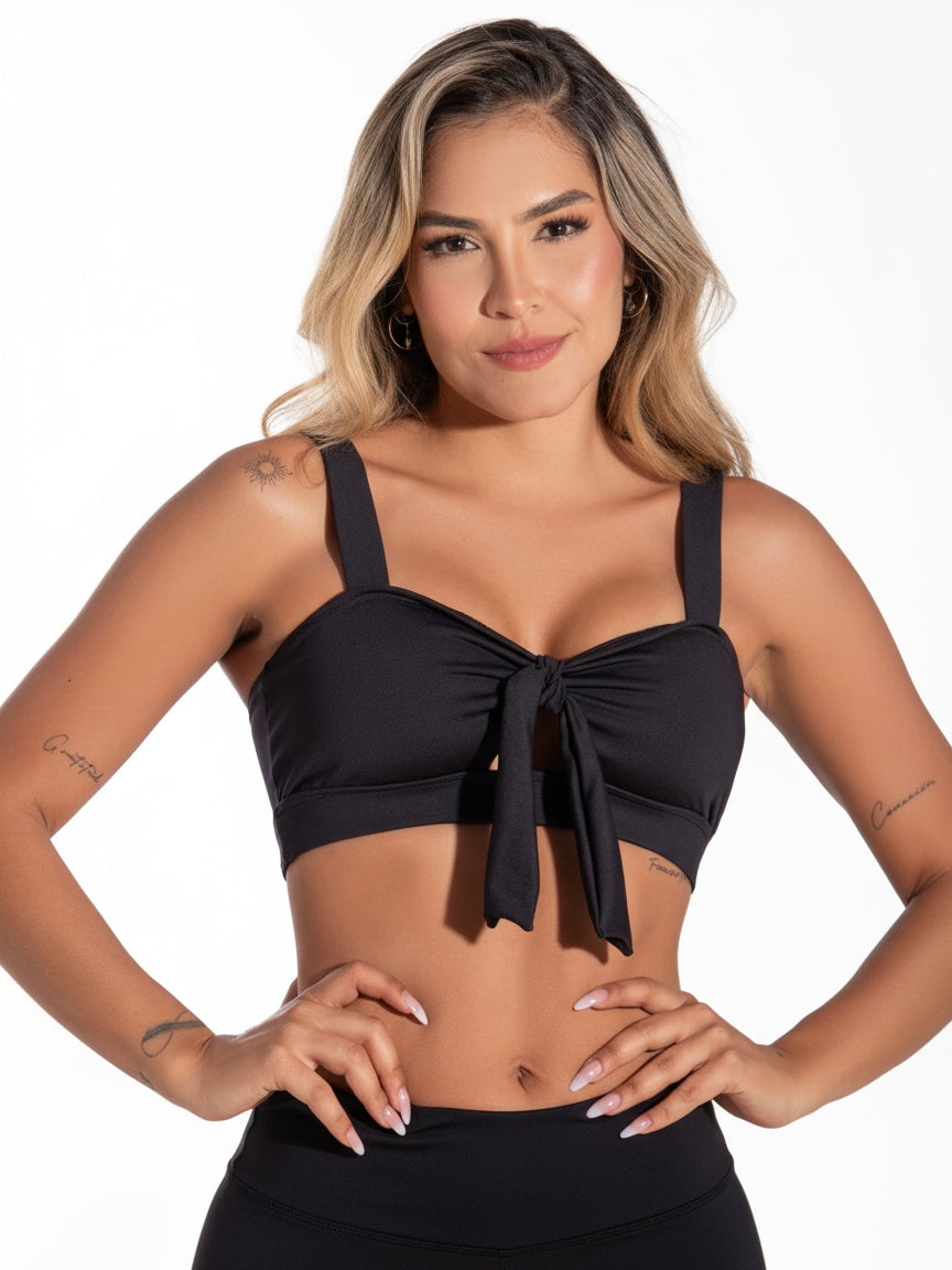 Top Moño Matte Black