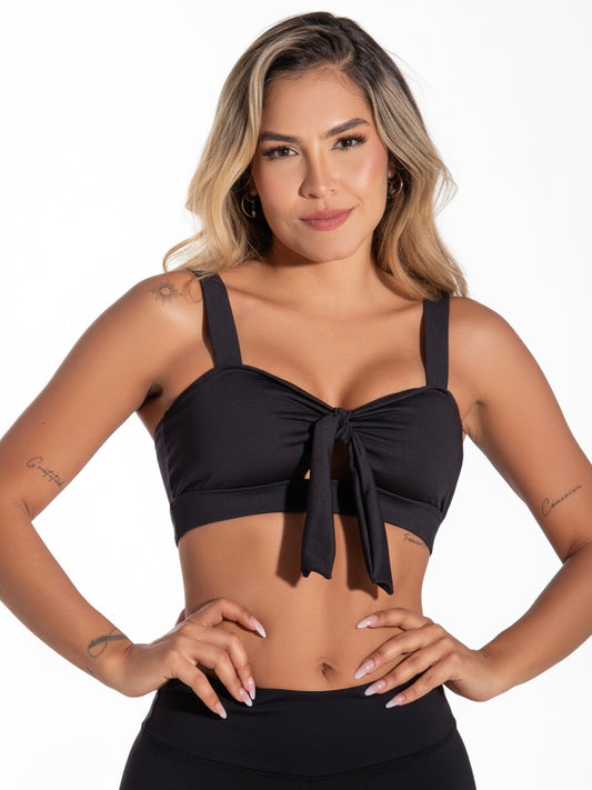 Top Moño Matte Black