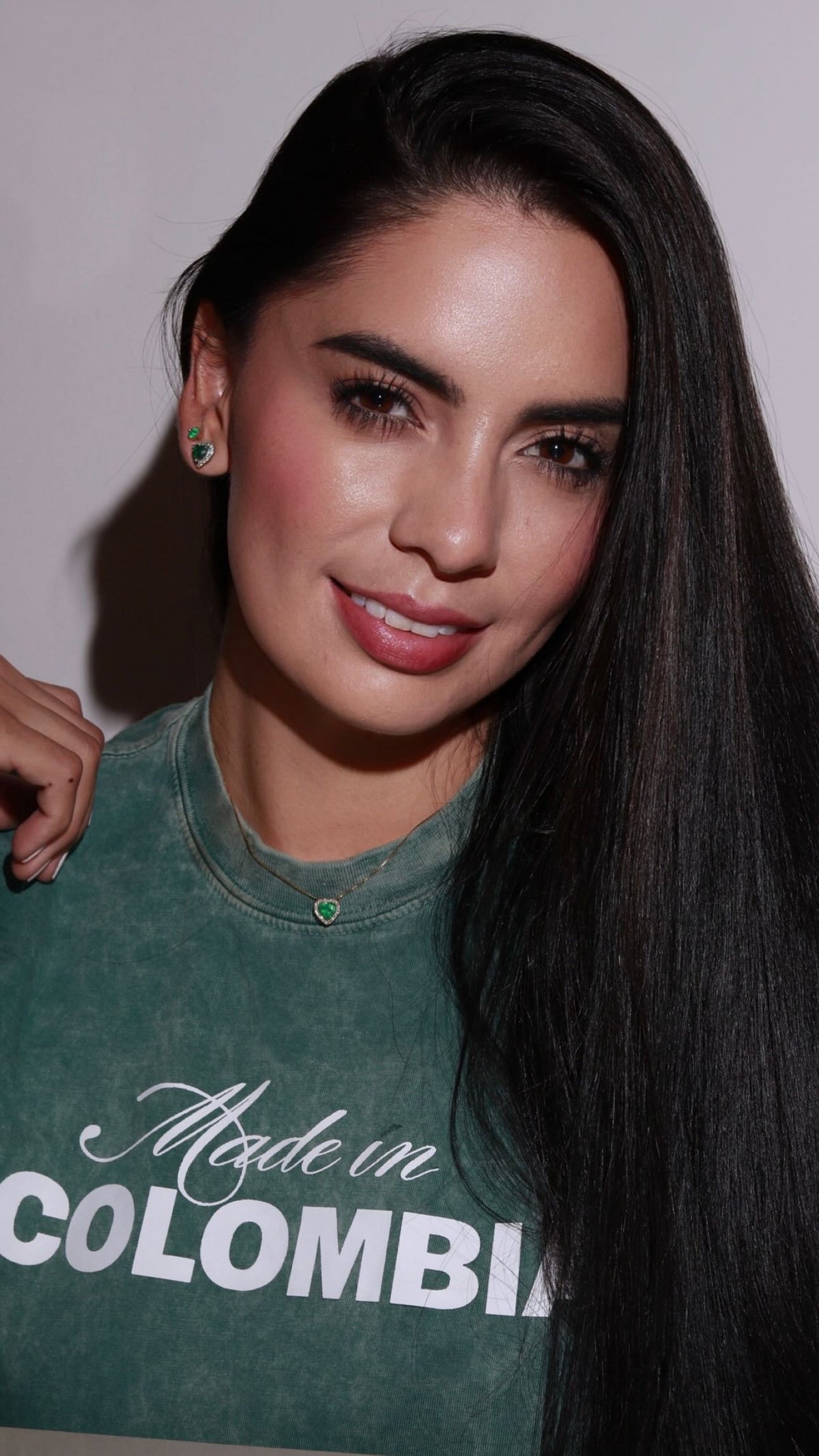 Made in Colombia T-Shirt Washed Green
