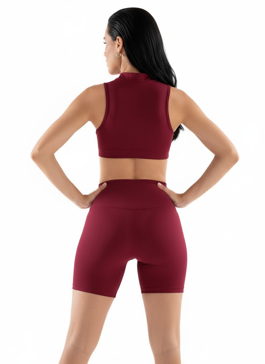 Short Camel Free Burgundy