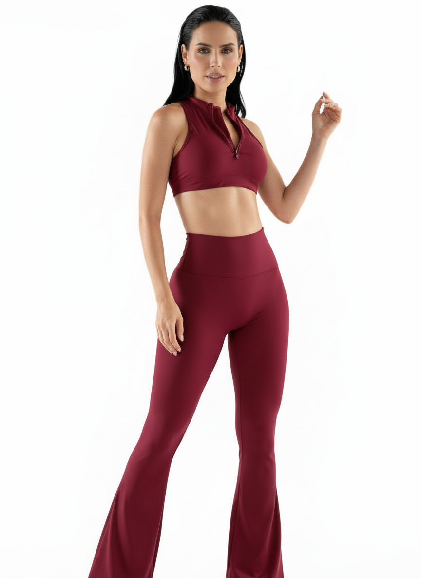 Leggings Flare Burgundy