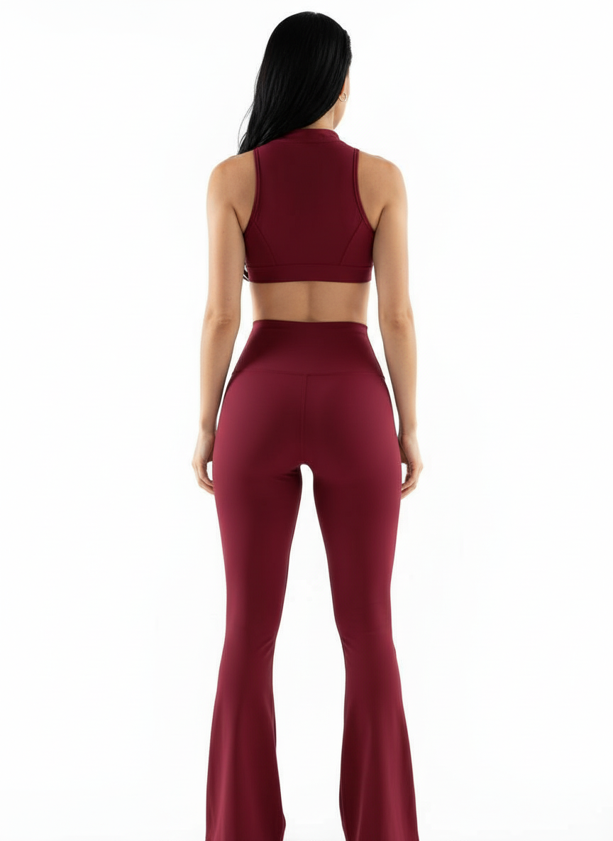 Leggings Flare Burgundy