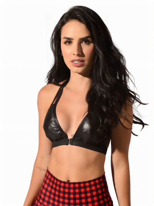 Top Triangle Shimmer Black